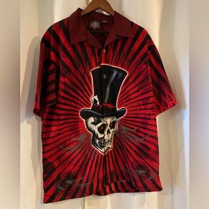 Vintage Dragonfly Roadhouse Skeleton‎ Y2K Size XL